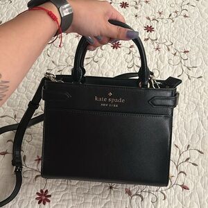 kate spade staci medium satchel crossbody purse